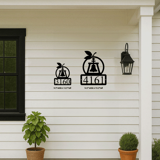 Orange Address Bell Plaque