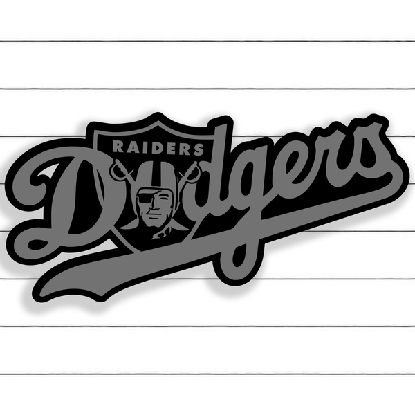Dodgers X Raiders Custom Sign