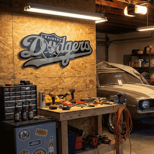 Dodgers X Raiders Custom Sign