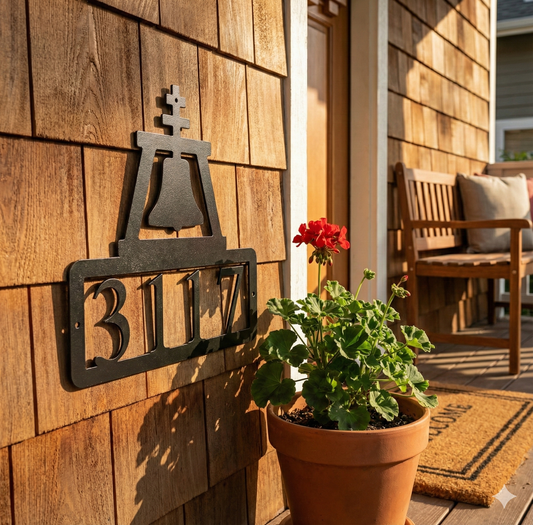 Riverside Address Bell Sign