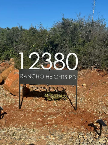 Yard Address Sign