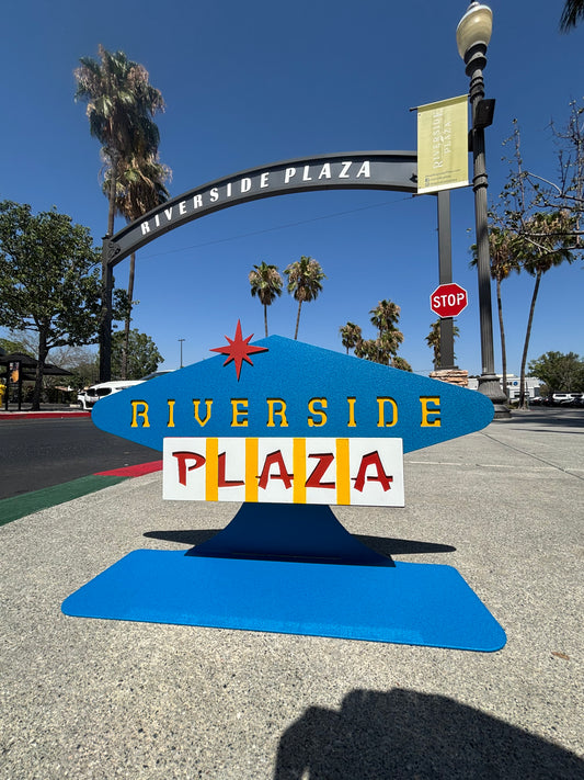 Riverside Plaza Sign - Tabletop Tribute