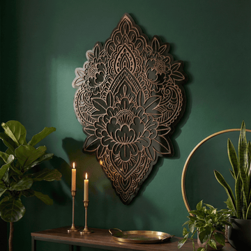 Mandala Bloom Metal Art