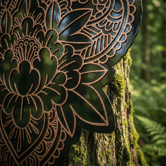 Mandala Bloom Metal Art
